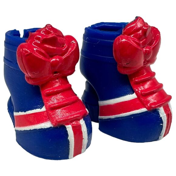 Shopkins Shoppies Doll World Vacation Jessicake Replacement Shoes British Flag - Picture 1 of 7
